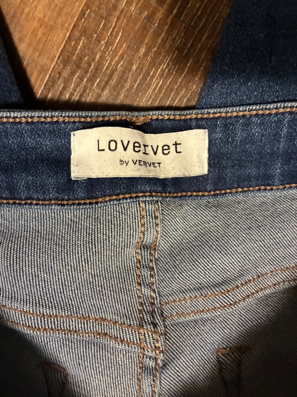 VERVET Women's High-Rise Raw Step Hem Cropped Kick Flare Jeans size 26 - Picture 8 of 8